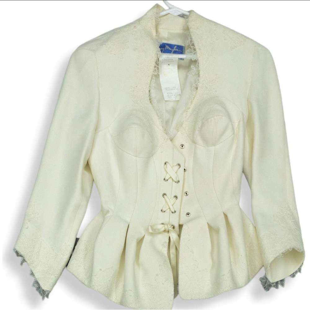 Thierry mugler 1992 Runway corset jacket